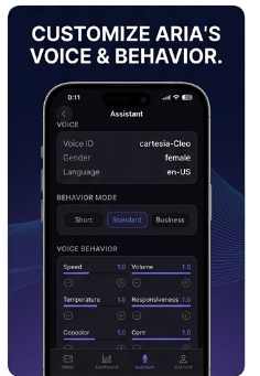 Customize Aria Voice Settings